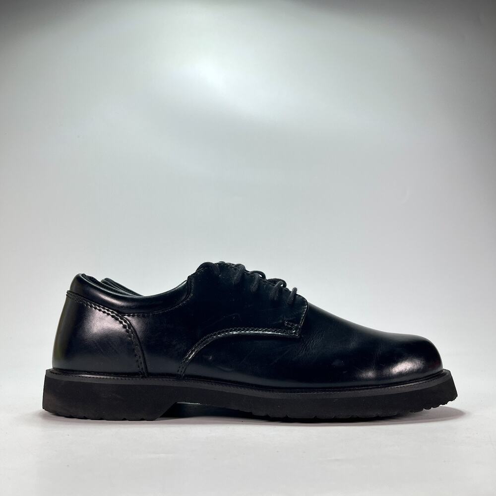 Bates High Shine Duty Oxfords Black Dress Work Shoes E22233 Men’s Size 10.5